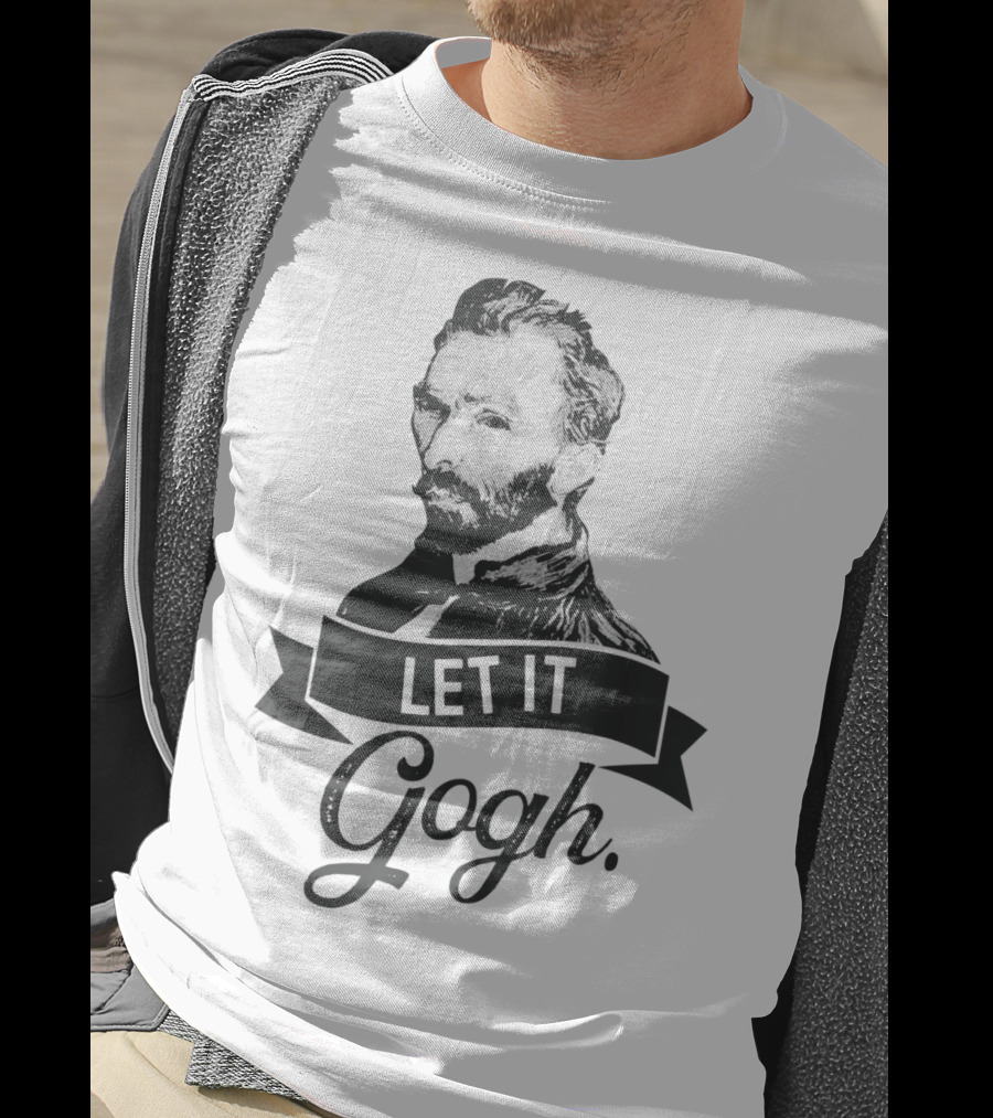 Let It Gogh Vincent Van Gogh Artist Portrait T-Shirt