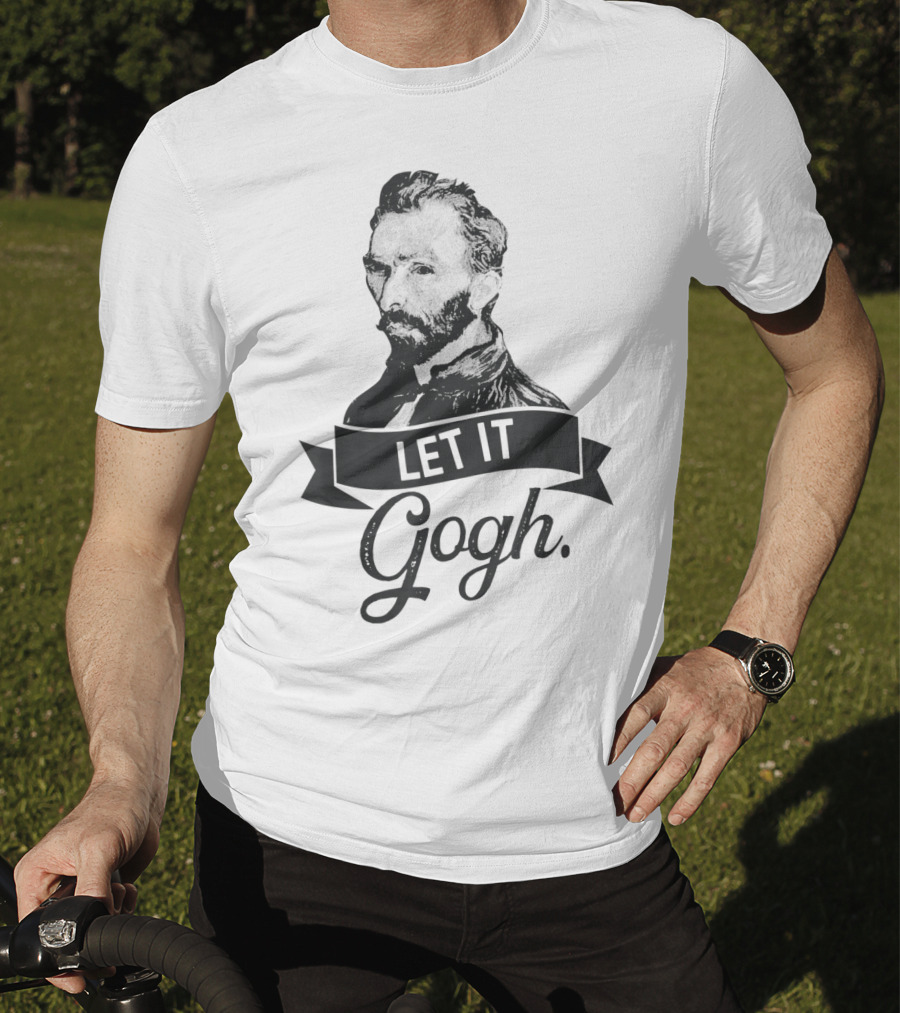 Let It Gogh Vincent Van Gogh Artist Portrait T-Shirt