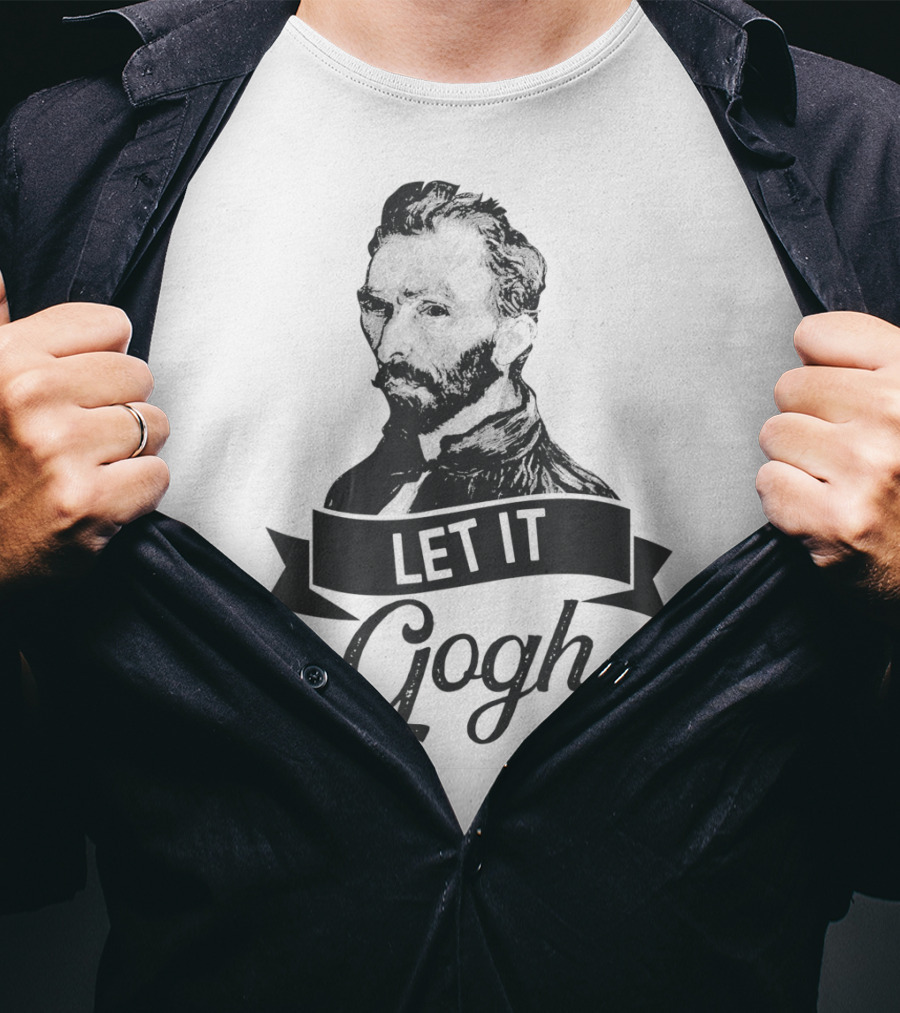 Let It Gogh Vincent Van Gogh Artist Portrait T-Shirt