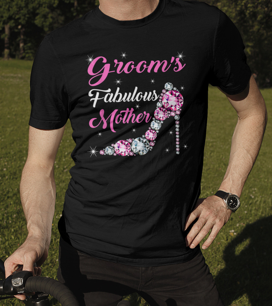 Groom's Fabulous Mother Light Diamond Stiletto Happy Marry T-Shirt