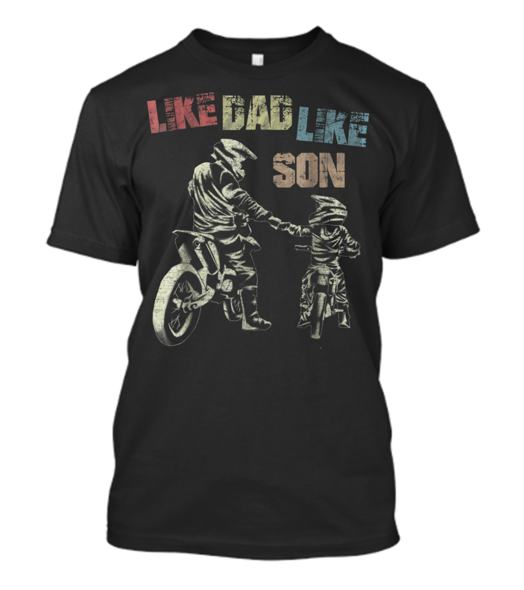 Like Dad Like Son Motorcross Dirtbike Riders T-Shirt