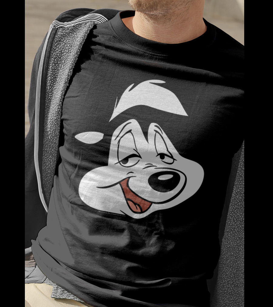Looney Tunes Pepe Le Pew Face Character Classic T-Shirt
