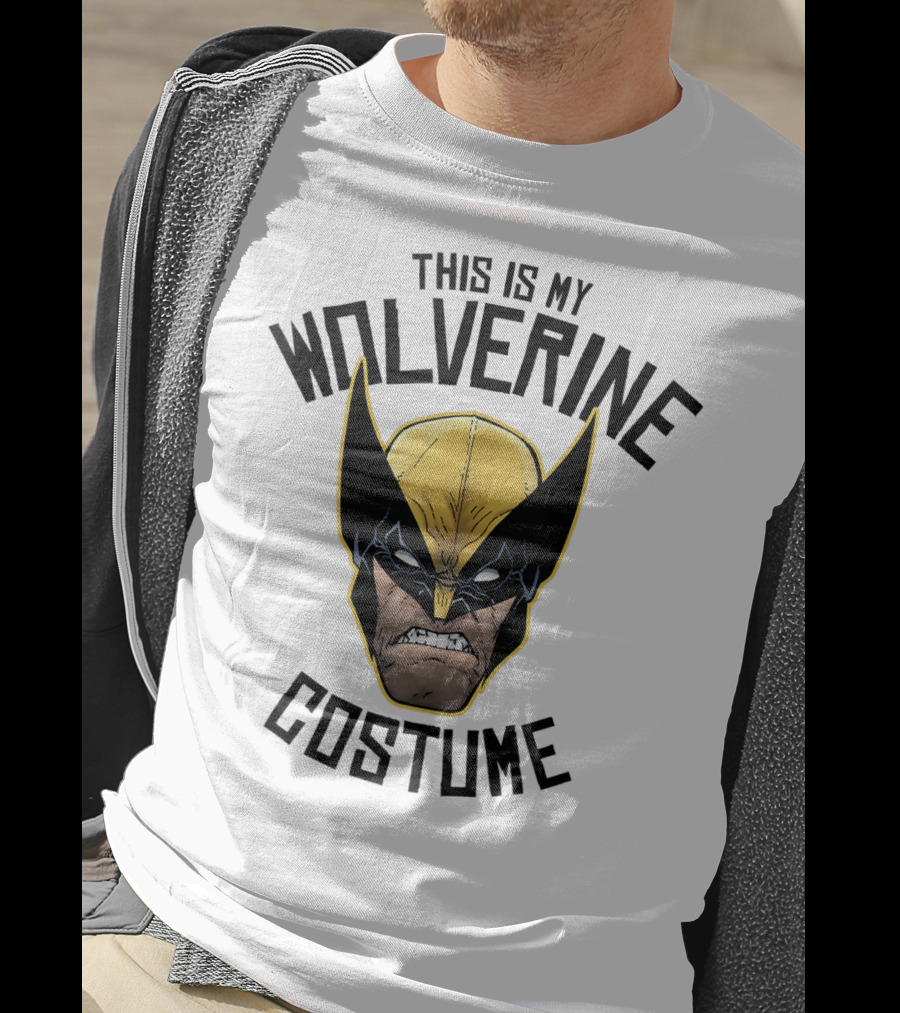 Marvel Wolverine This Is My Costume Head Shot T-Shirt
