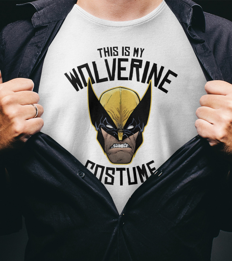 Marvel Wolverine This Is My Costume Head Shot T-Shirt