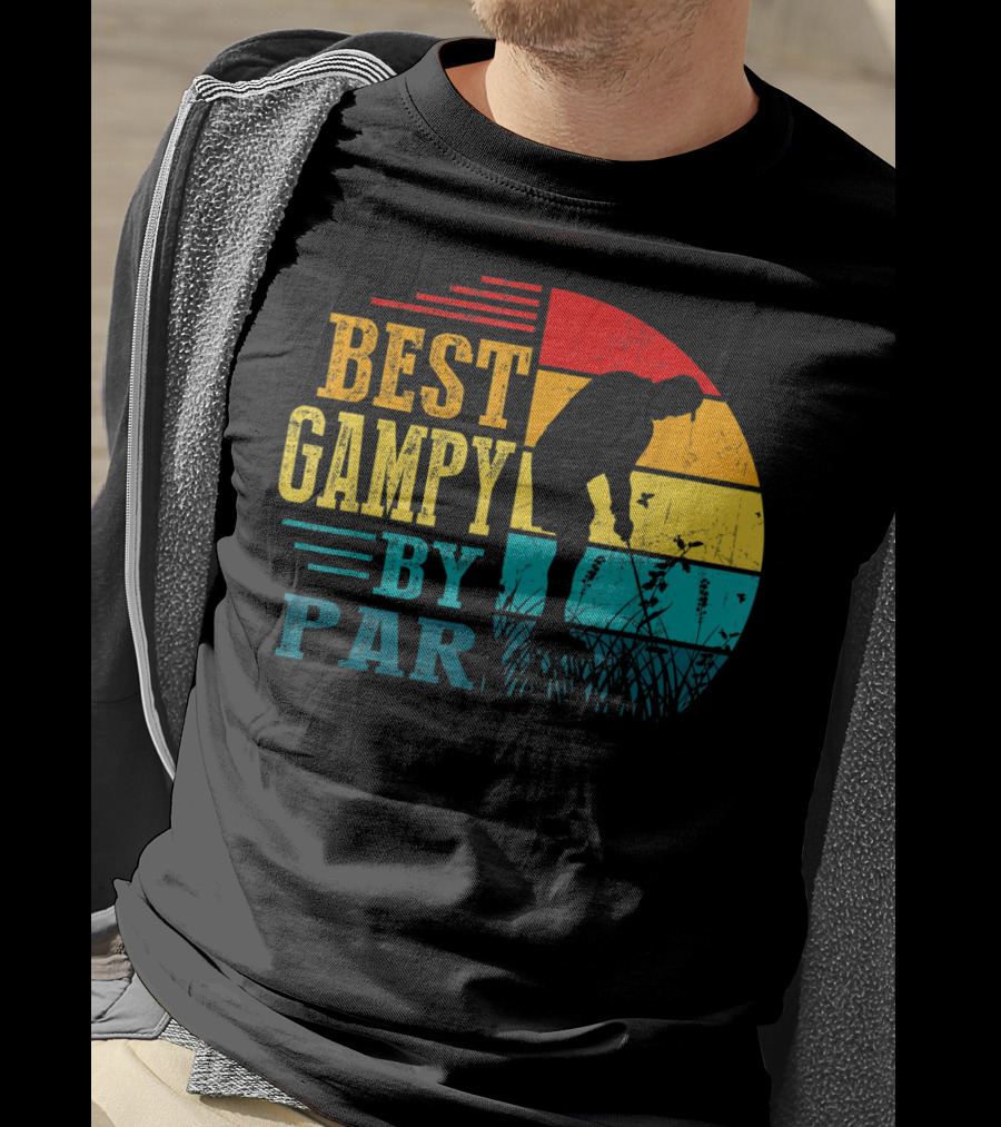 Best Gampy By Par Golf Lover Golfer Vintage T-Shirt