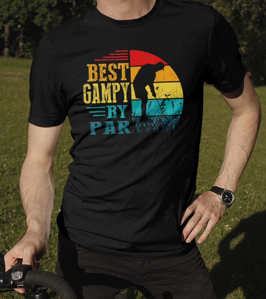 Best Gampy By Par Golf Lover Golfer Vintage T-Shirt