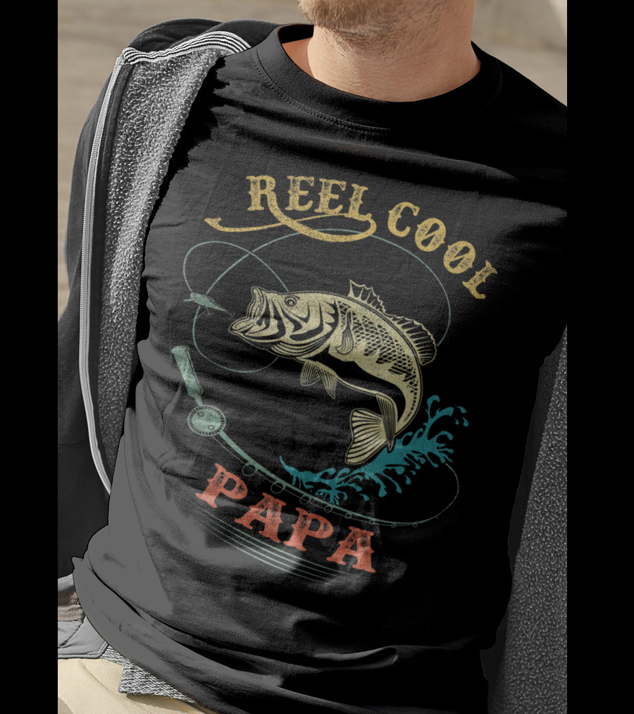 Reel Cool Papa Fishing Men's T-Shirt