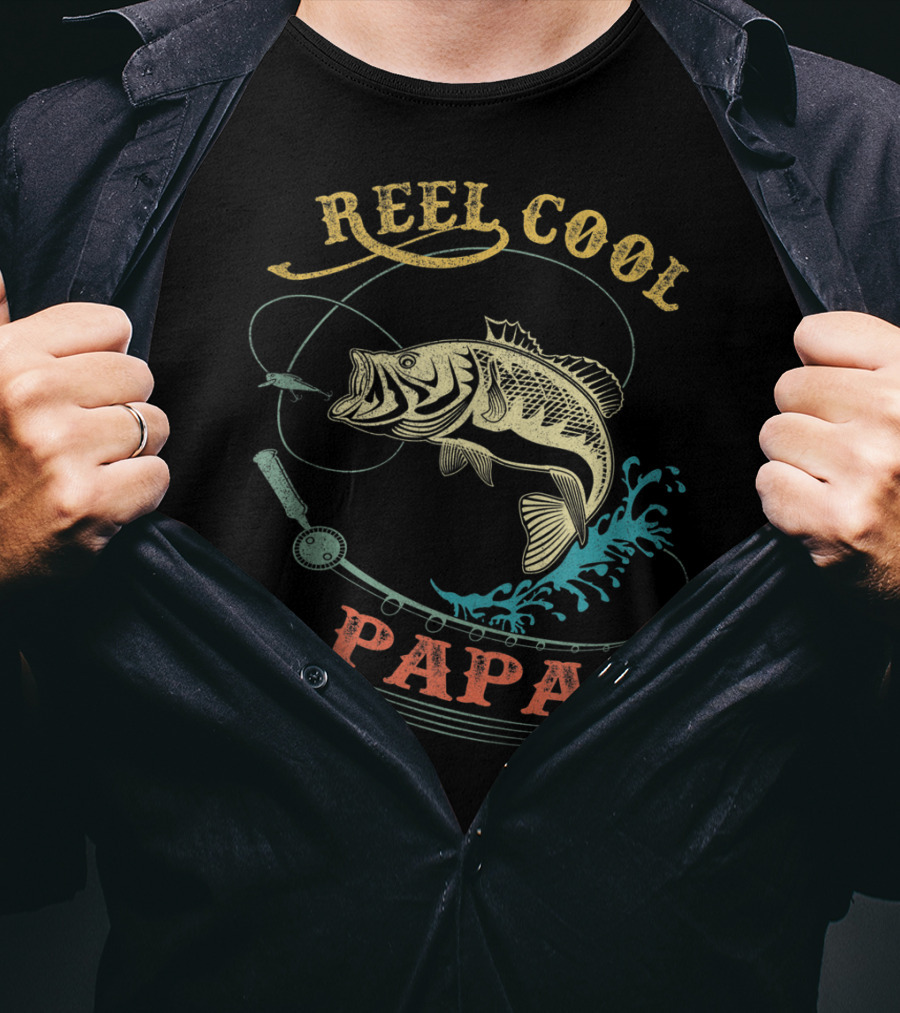 Reel Cool Papa Fishing Men's T-Shirt