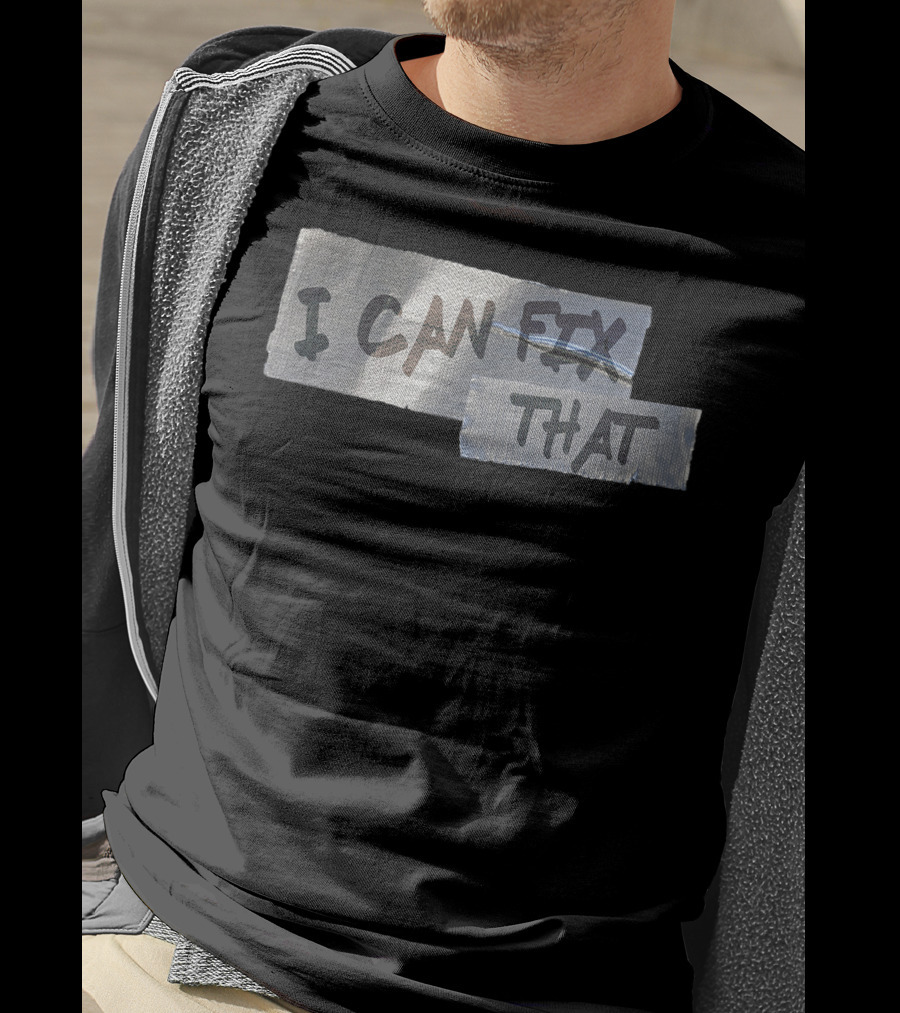 Mens Funny Dad Duct Tape I Can Fix That T-Shirt