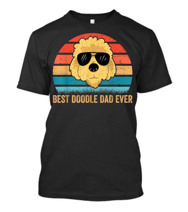 Best Doodle Dad Ever Mens Golden Doodle Dog Dad T-Shirt
