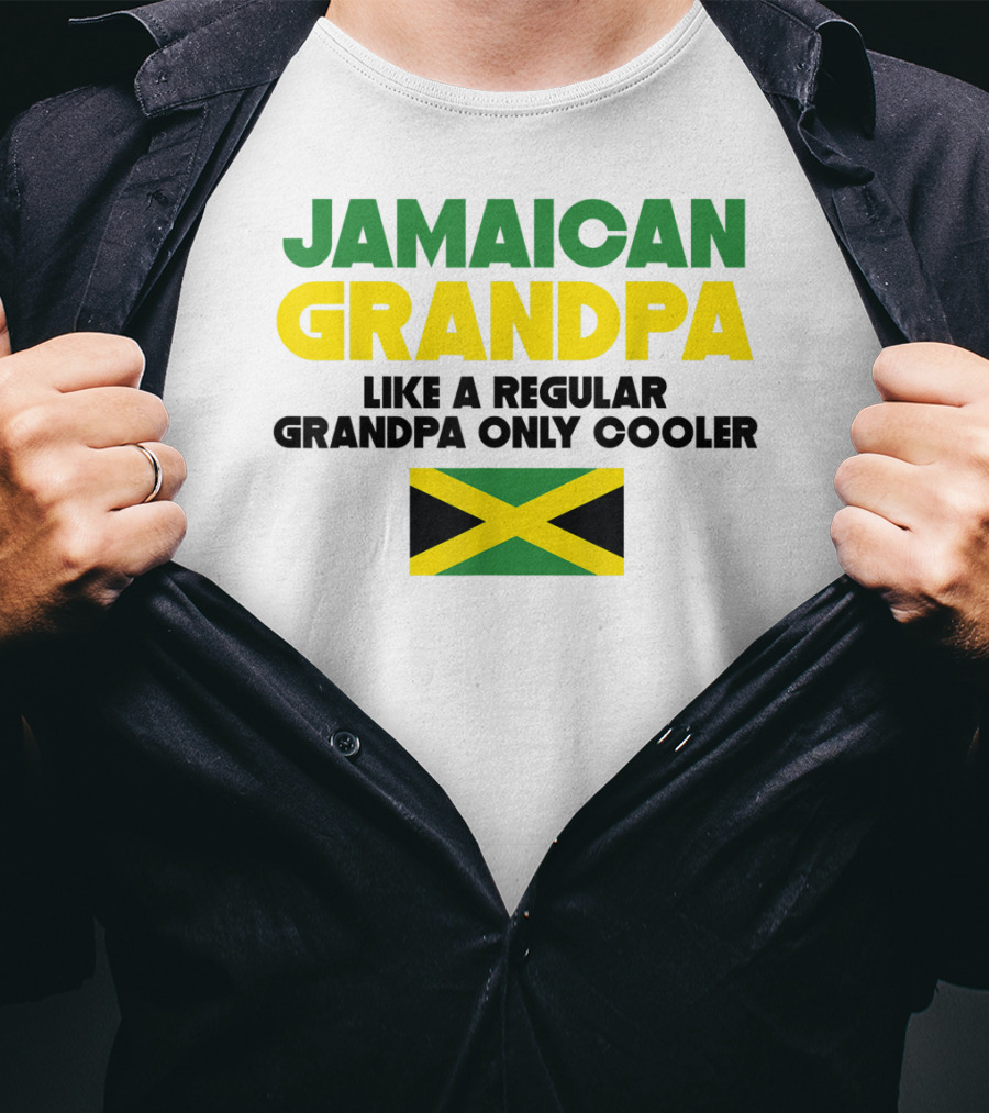 Jamaican Grandpa Like A Regular Grandpa Only Cooler T-Shirt