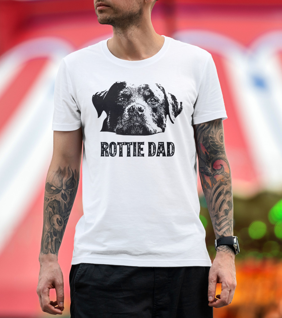 Rottie Dad Rottweiler Dad Mens T-Shirt