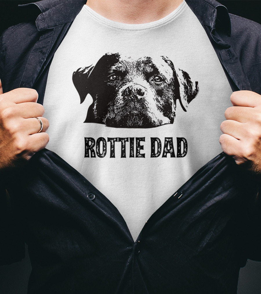 Rottie Dad Rottweiler Dad Mens T-Shirt