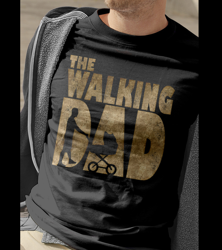 The Walking Dad Mens New Parent Stroller T-Shirt