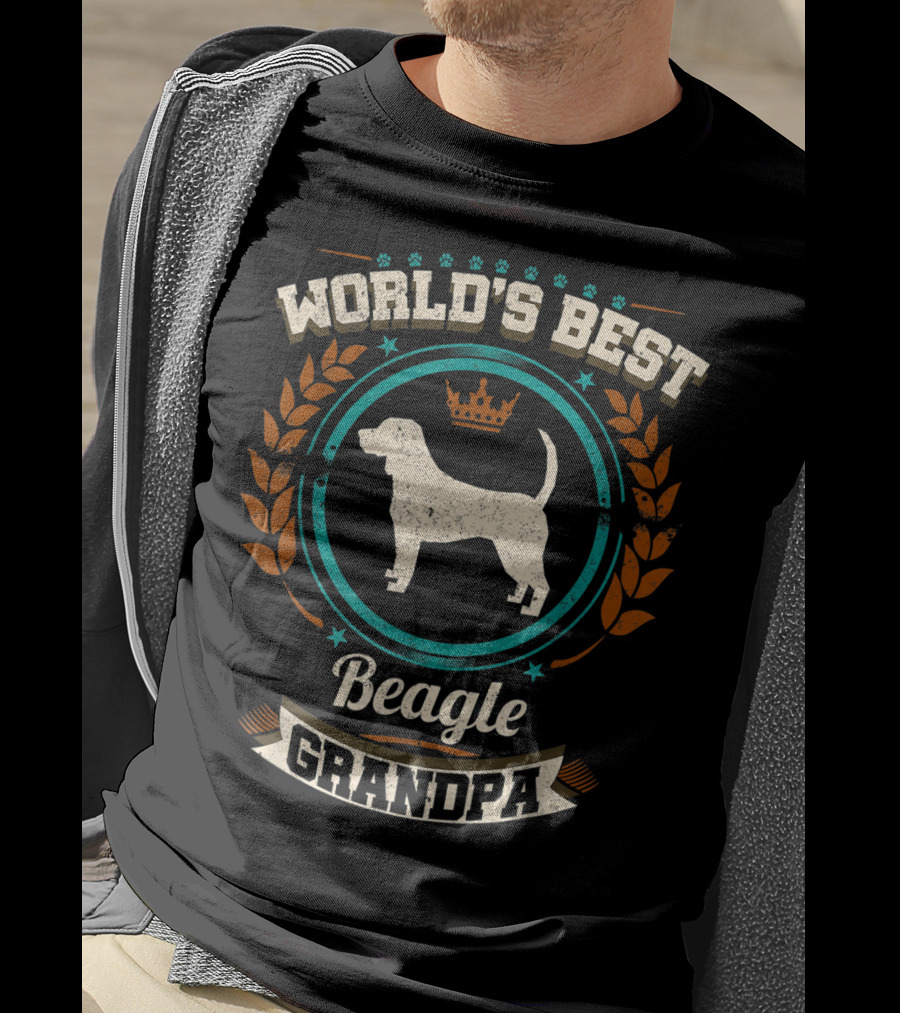World's Best Beagle Grandpa Granddog T-Shirt
