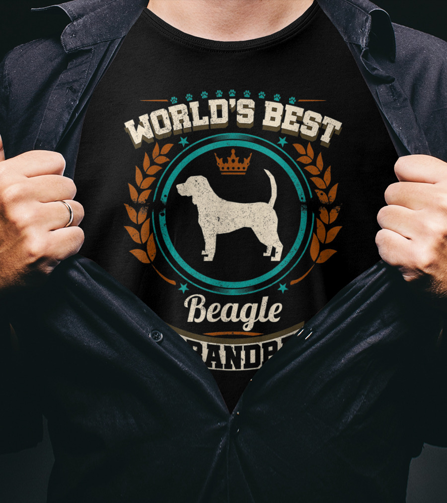 World's Best Beagle Grandpa Granddog T-Shirt