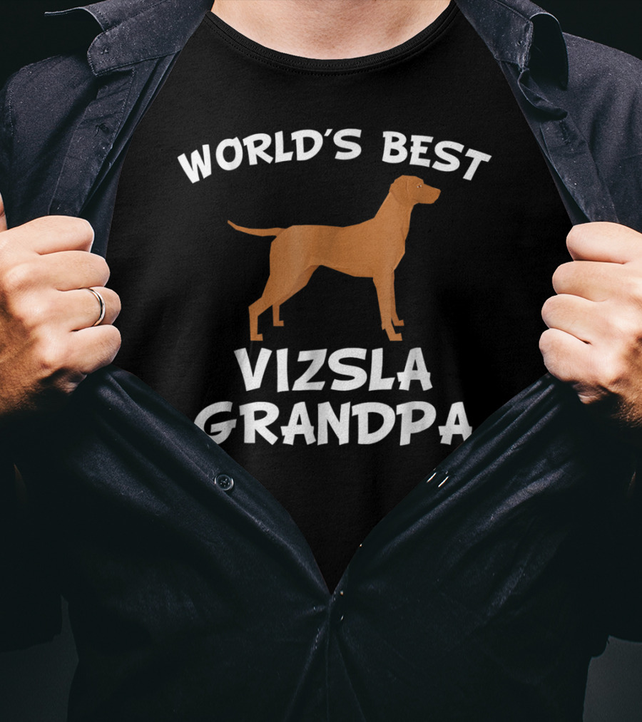 World's Best Vizsla Grandpa T-Shirt