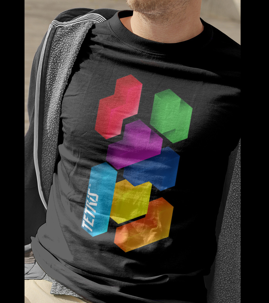 Tetris Colorful Blocks Mommy And Me T-Shirt