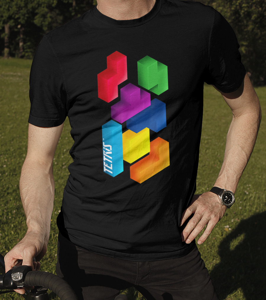 Tetris Colorful Blocks Mommy And Me T-Shirt