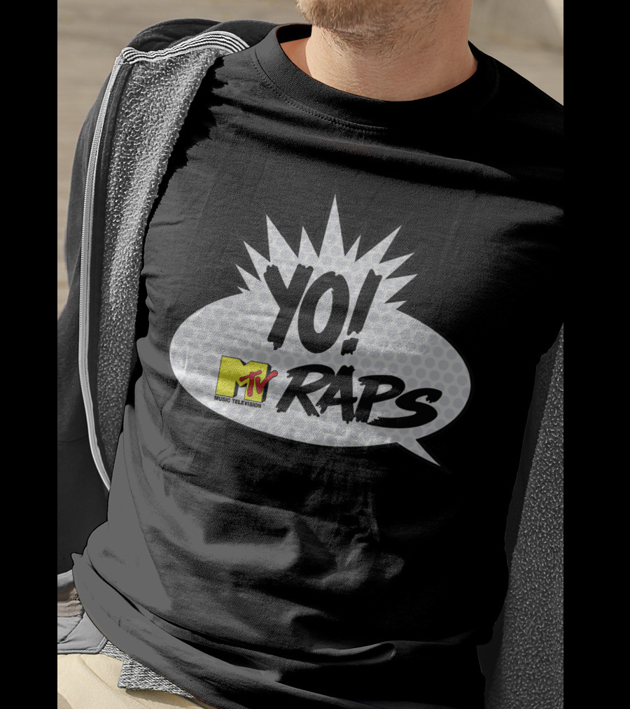 YO MTV Raps Music Television Comic Book Talk Bubble T-Shirt