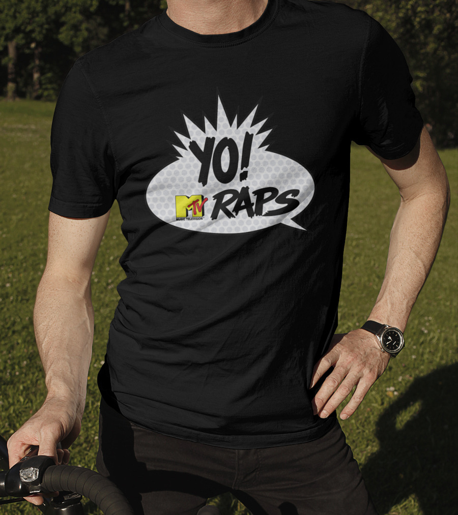 YO MTV Raps Music Television Comic Book Talk Bubble T-Shirt