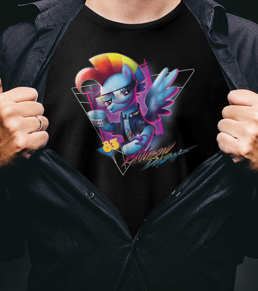 My Little Pony Rainbow Dash 83 Retro 80's T-Shirt