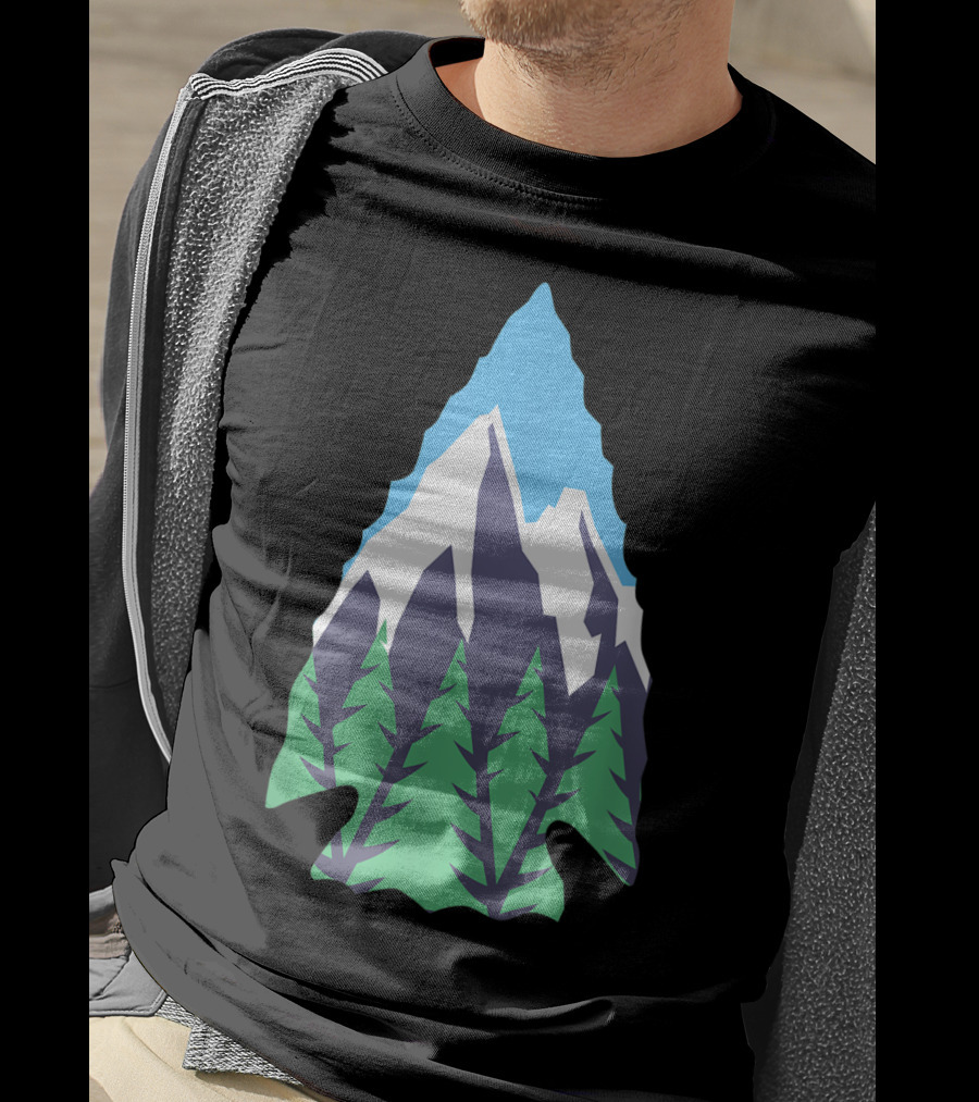 Nature Artifact Arrowhead Mountain Forest Hunter T-Shirt