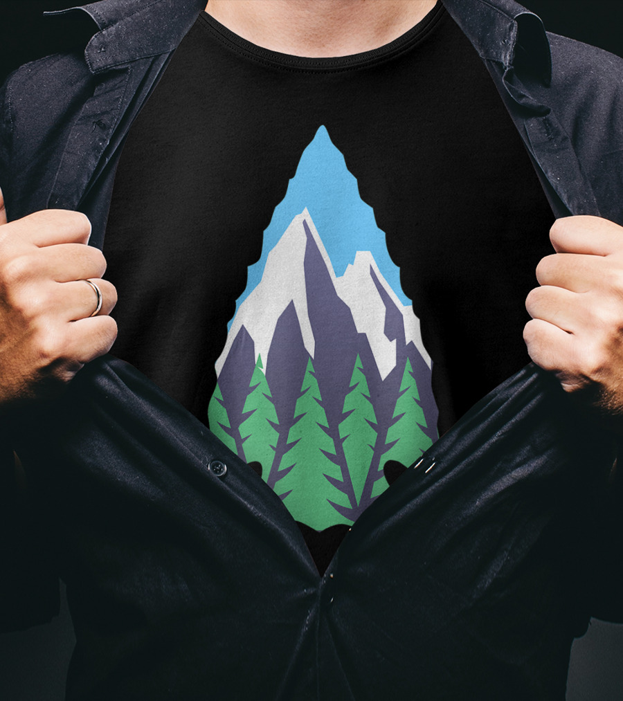 Nature Artifact Arrowhead Mountain Forest Hunter T-Shirt