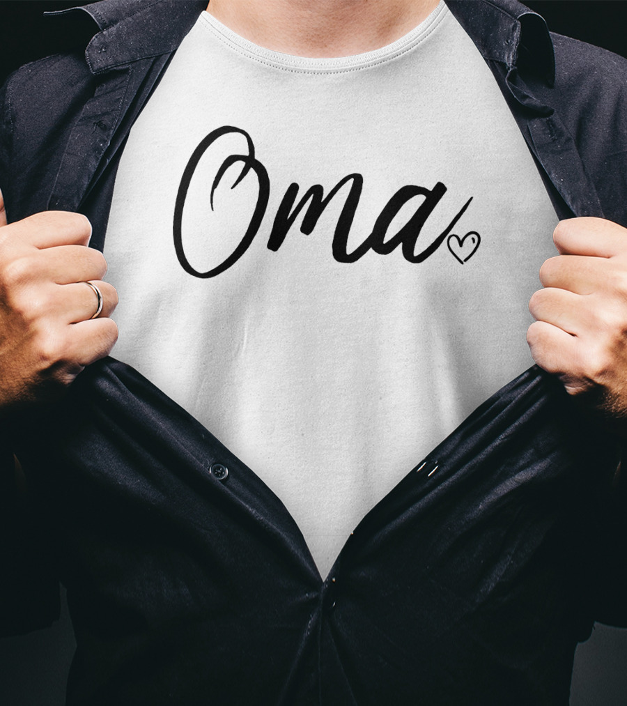 Oma Momma Grandma Heart For New T-Shirt
