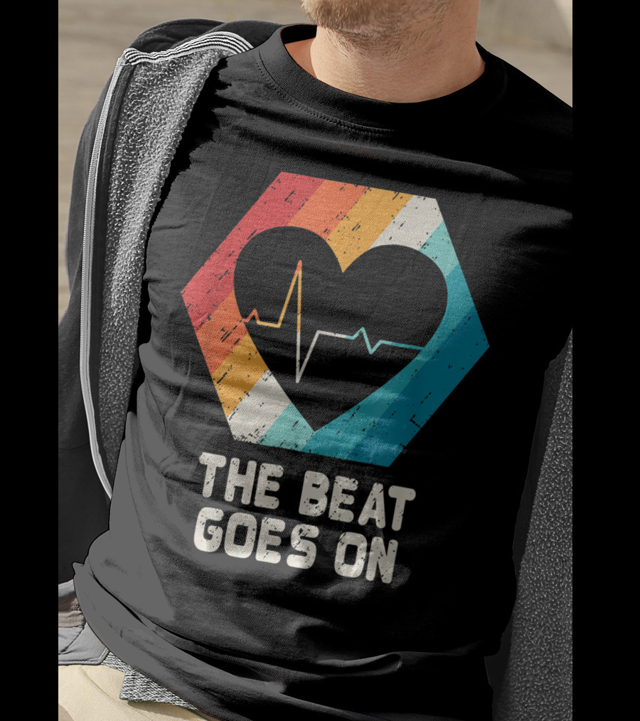 The Beat Goes On Open Heart Surgery Survivor Post Attack Reco T-Shirt