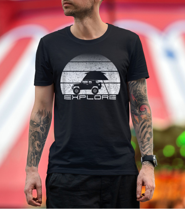 Premium T-Shirt: Explore Overland Adventure on 4 Wheels T-Shirt Explore Overland Adventure on 4 Wheels T-Shirt