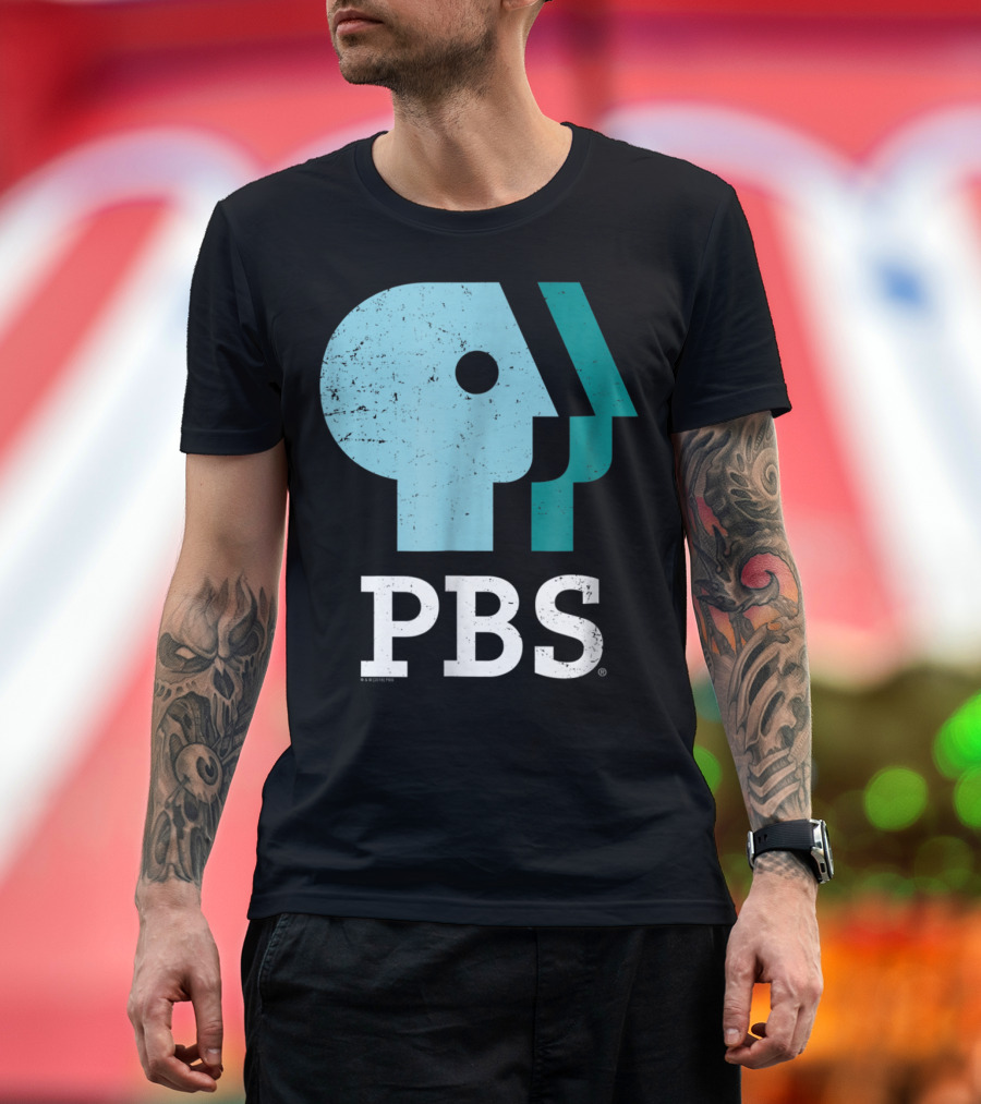 PBS Distressed Sky Mint Pistachio T-Shirt