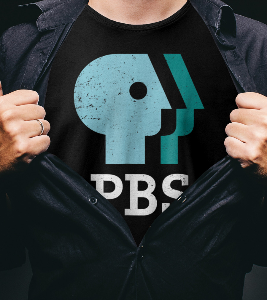 PBS Distressed Sky Mint Pistachio T-Shirt