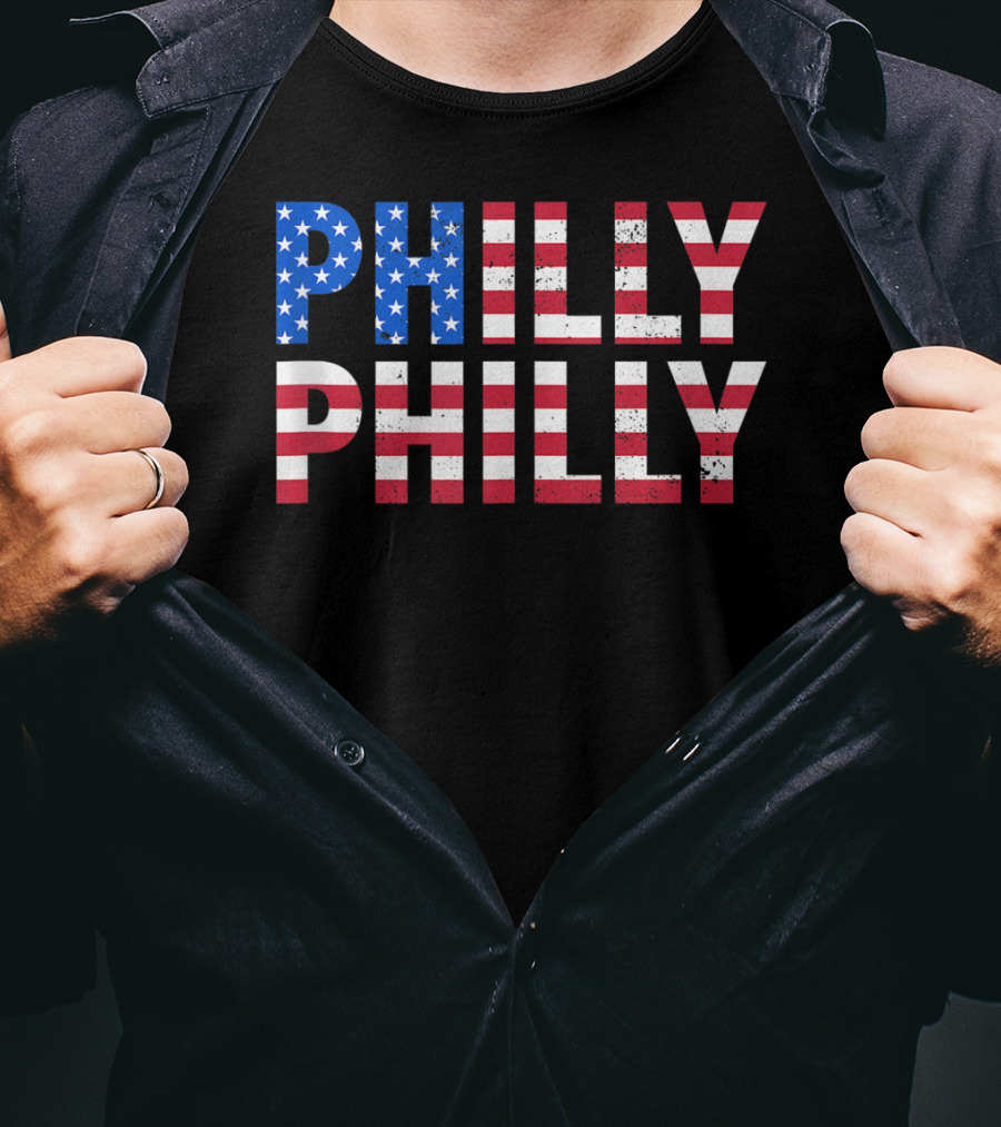 Philly Philly USA Flag T-Shirt
