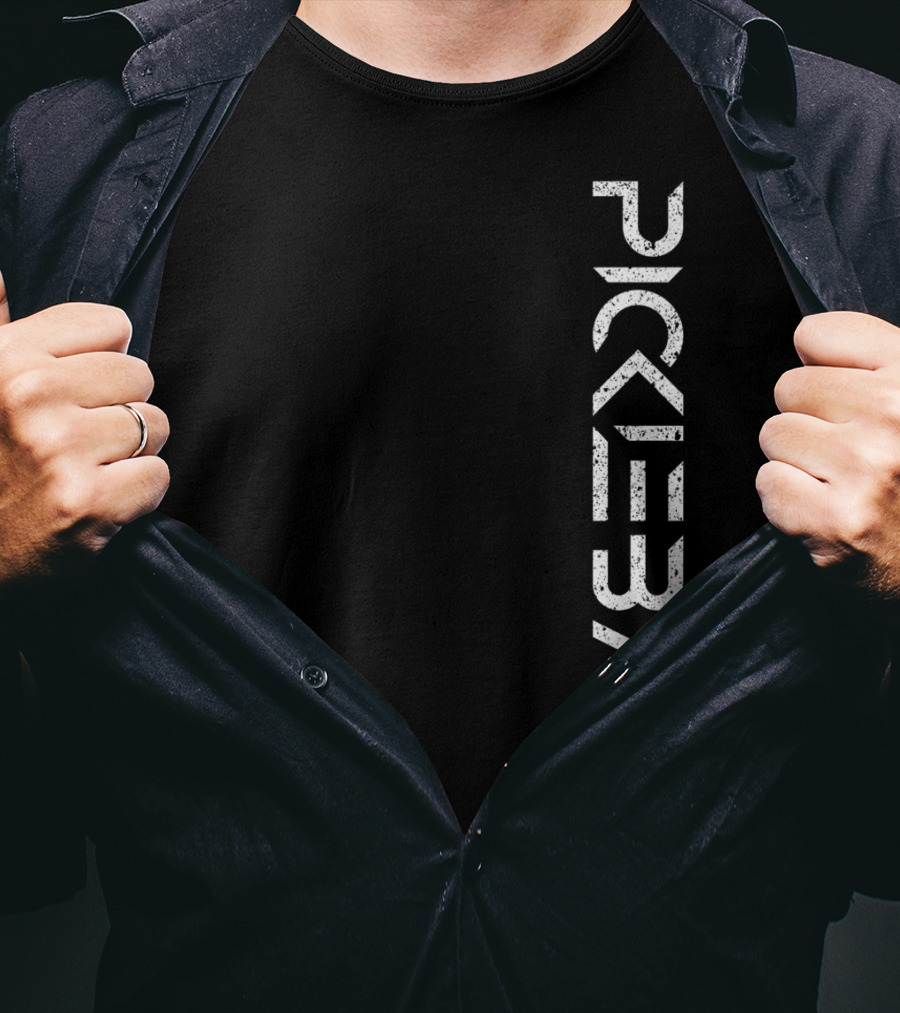 Pickleball Live Distressed Premium Fit White Text With Small T-Shirt