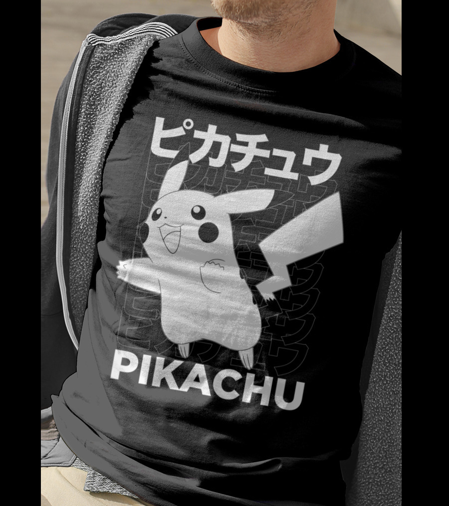 Pikachu Kanji Pokemon T-Shirt