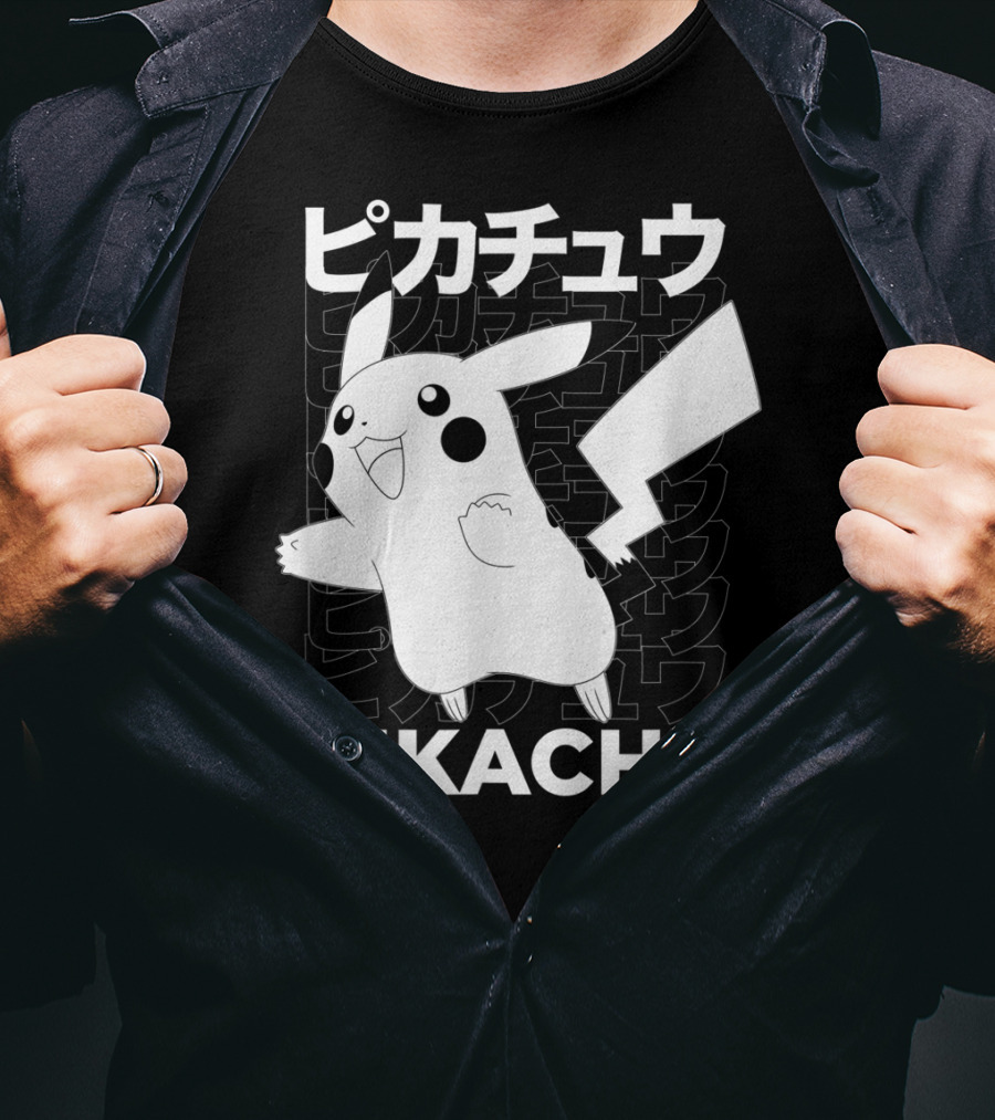 Pikachu Kanji Pokemon T-Shirt