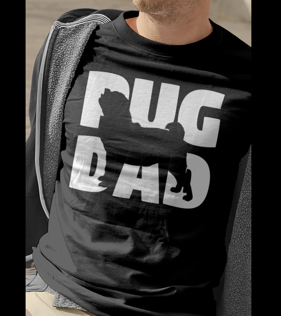 Pug Dad Pug Father Dog Dad T-Shirt