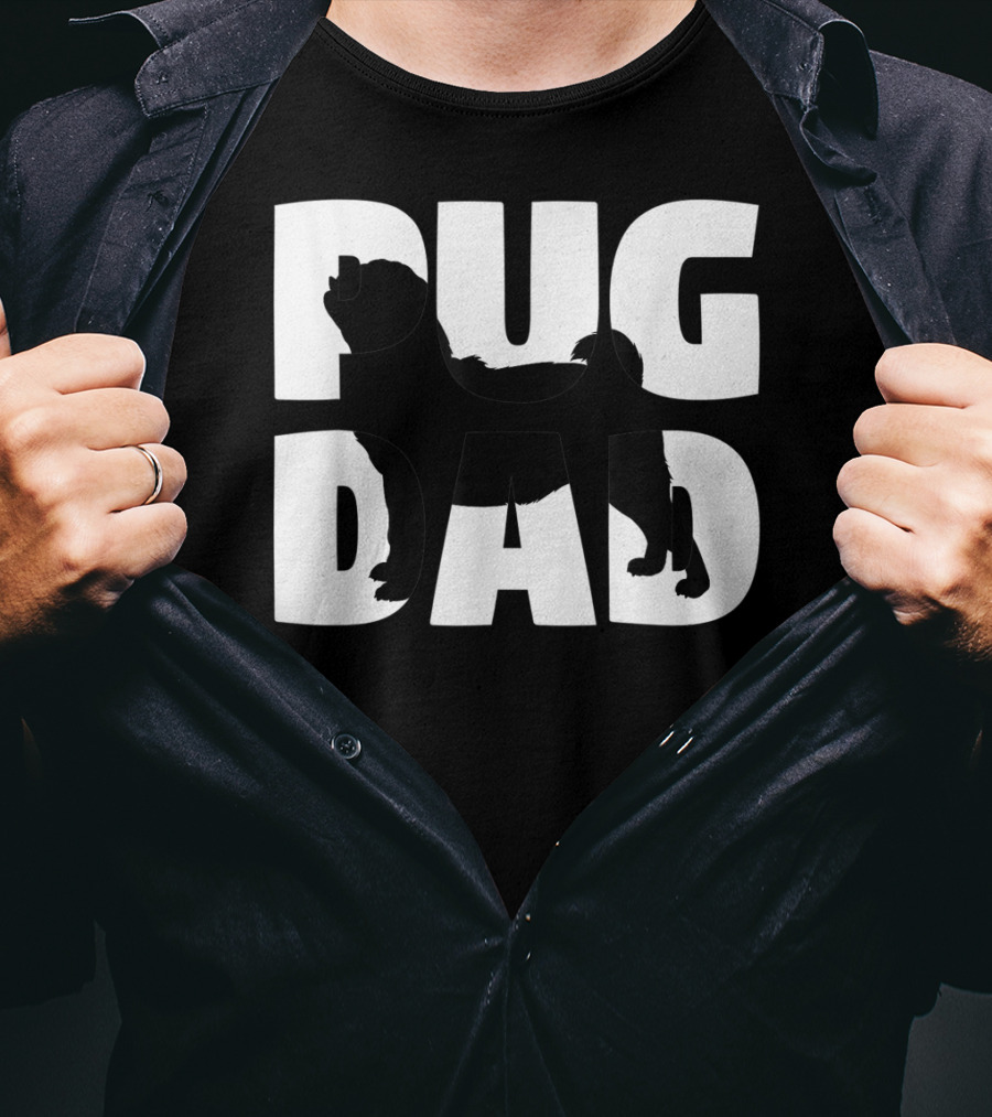 Pug Dad Pug Father Dog Dad T-Shirt