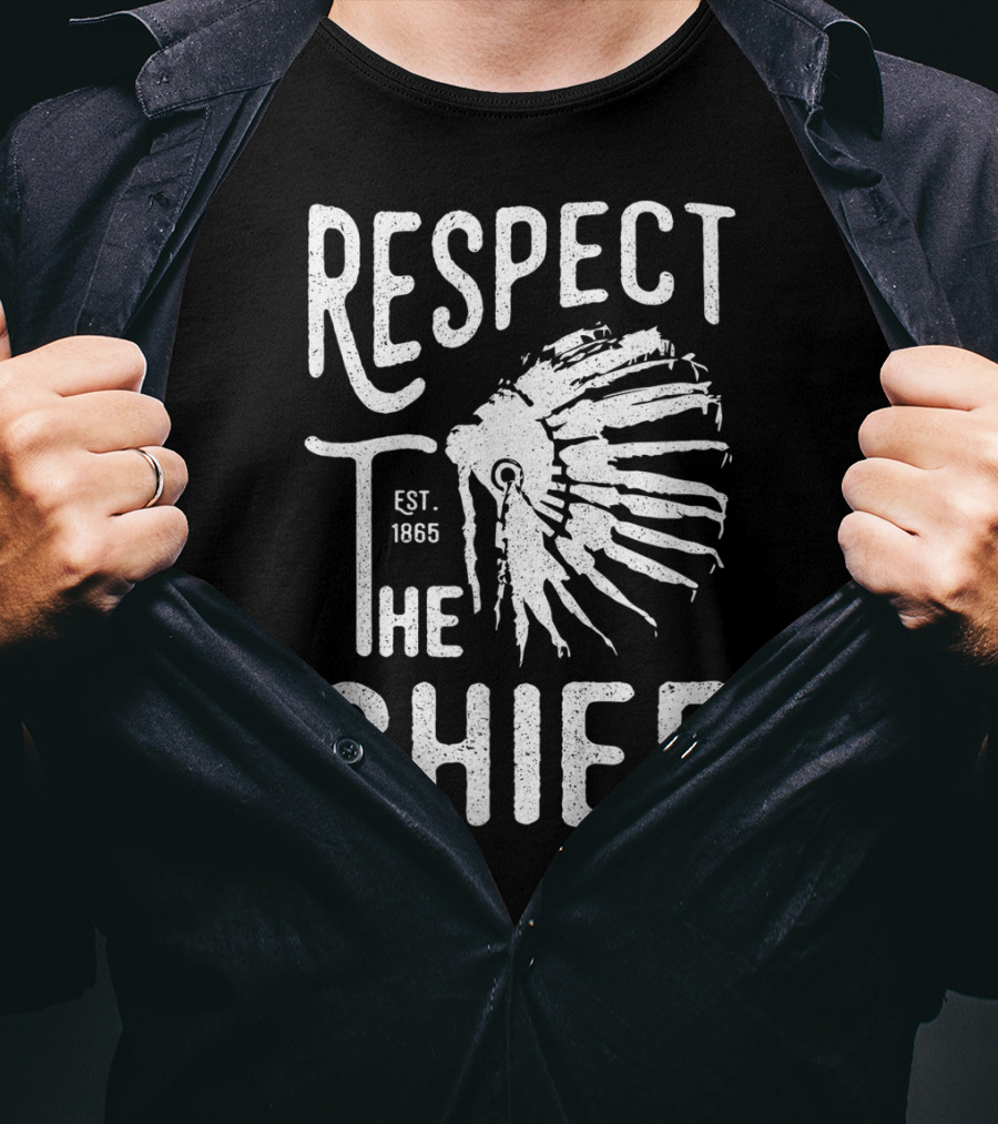 Respect The Chief Est. 1865 Vintage Native American T-Shirt