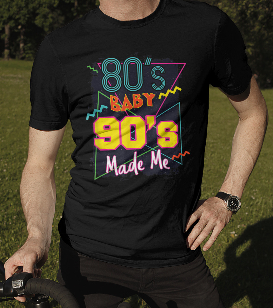 80's Baby 90's Made Me Retro Neon T-Shirt