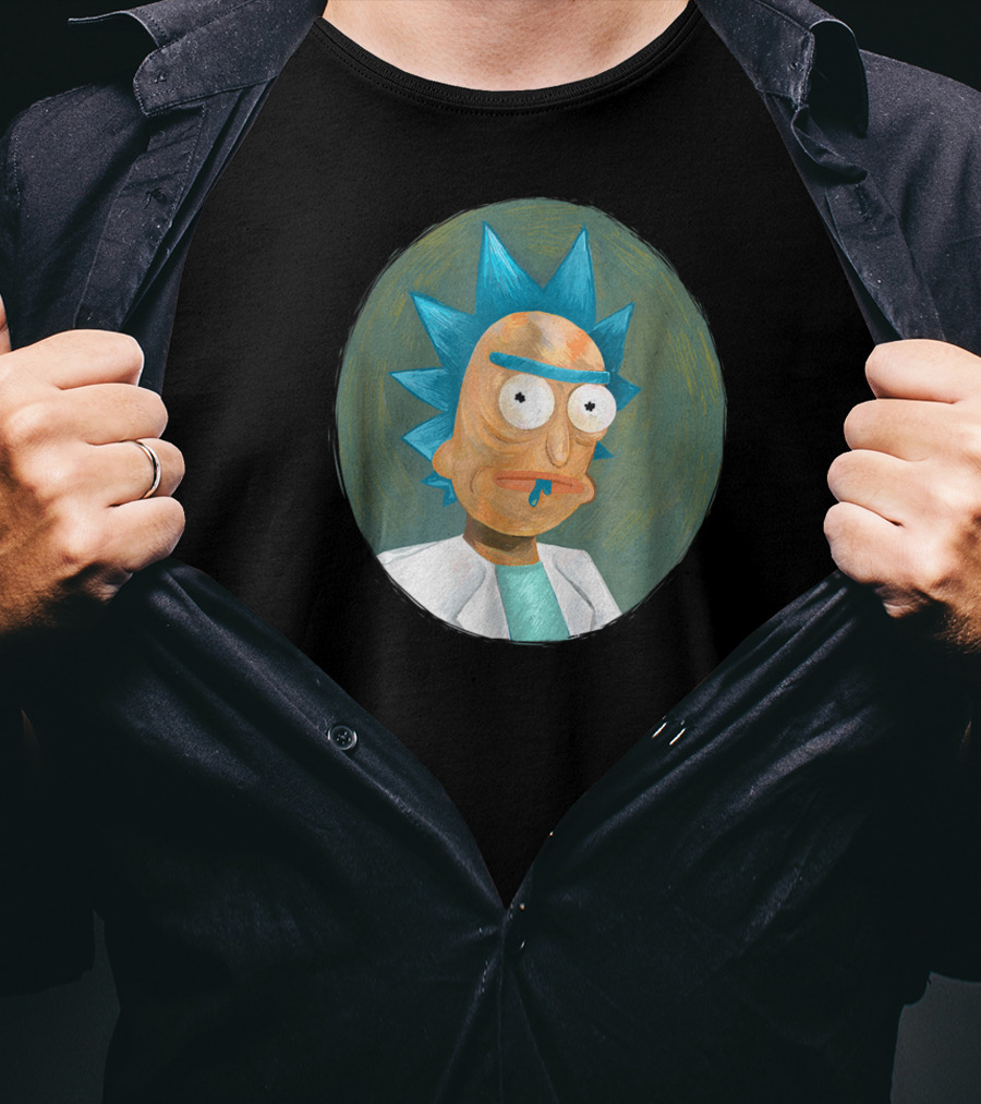 Rick And Morty Impressionist Rick Painting T-Shirt