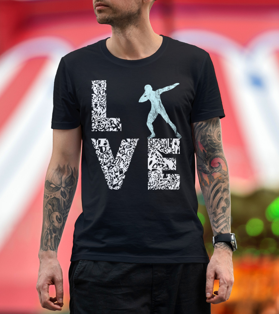 Love Shot Put Throwing Track And Field T-Shirt