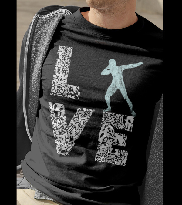 Love Shot Put Throwing Track And Field T-Shirt