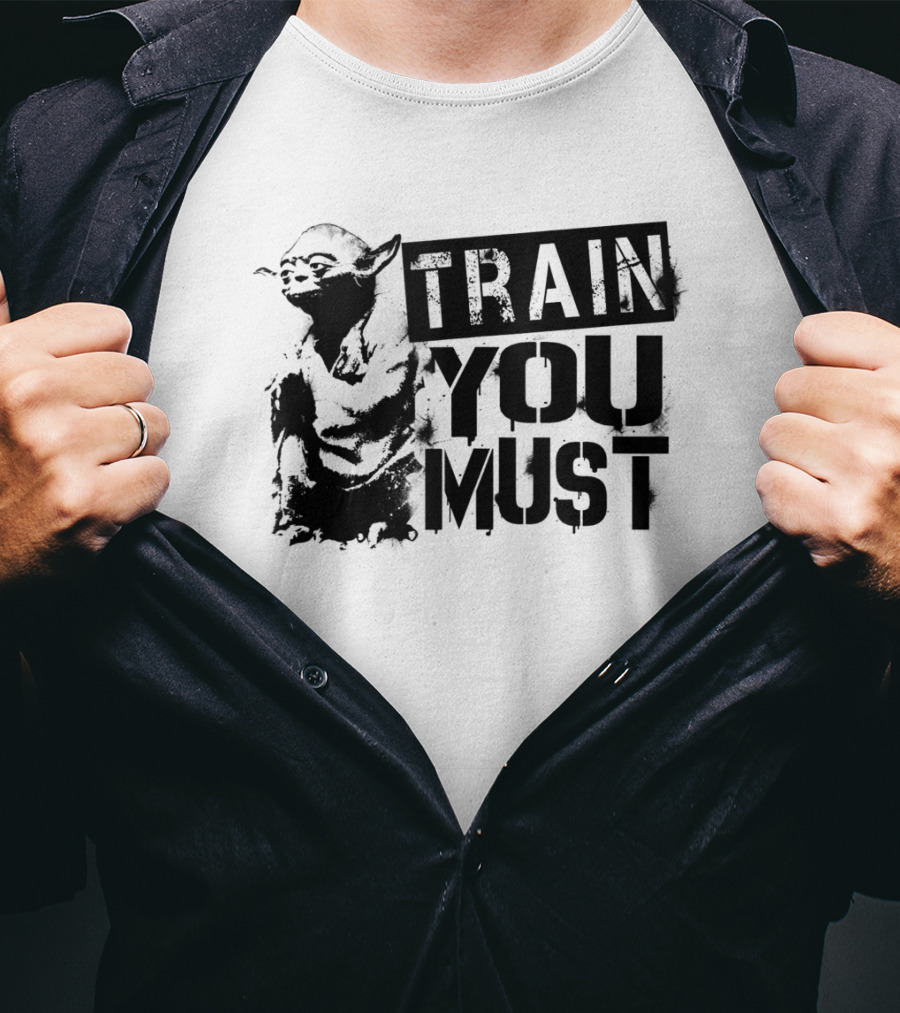 Star Wars Yoda Train You Must Jedi Wisdom T-Shirt