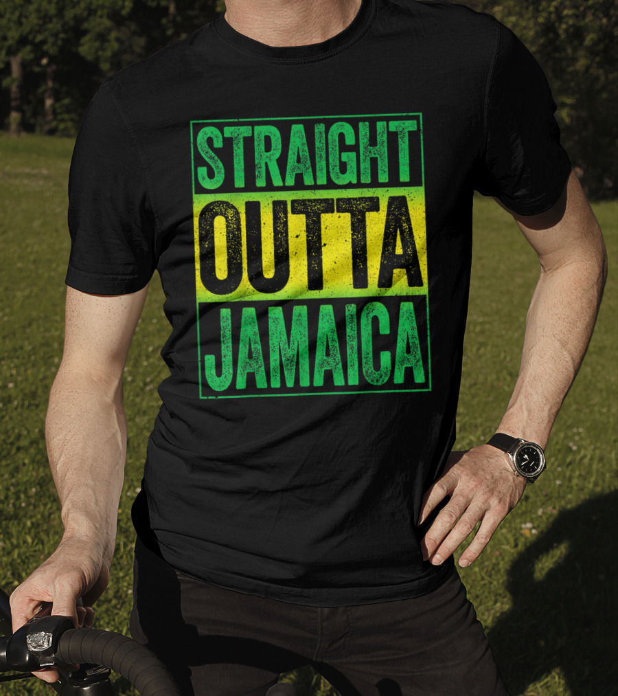 Straight Outta Jamaica Caribbean Party Vibes T-Shirt