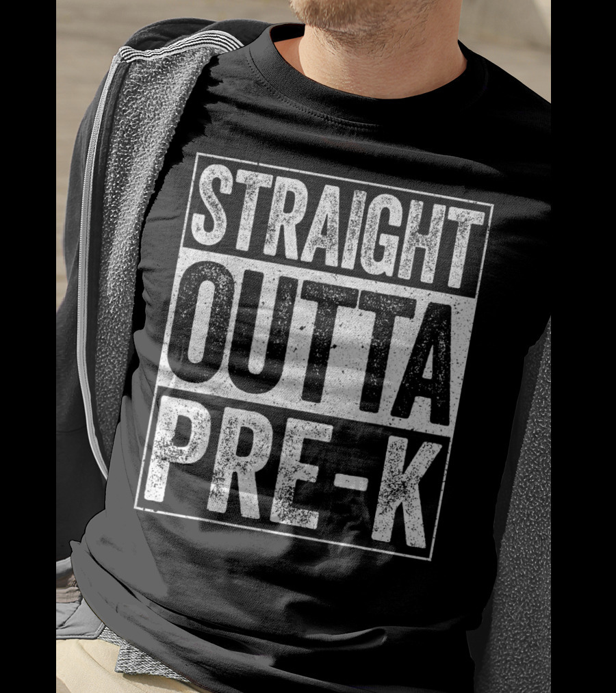 Straight Outta Pre-K Preschool Graduation T-Shirt