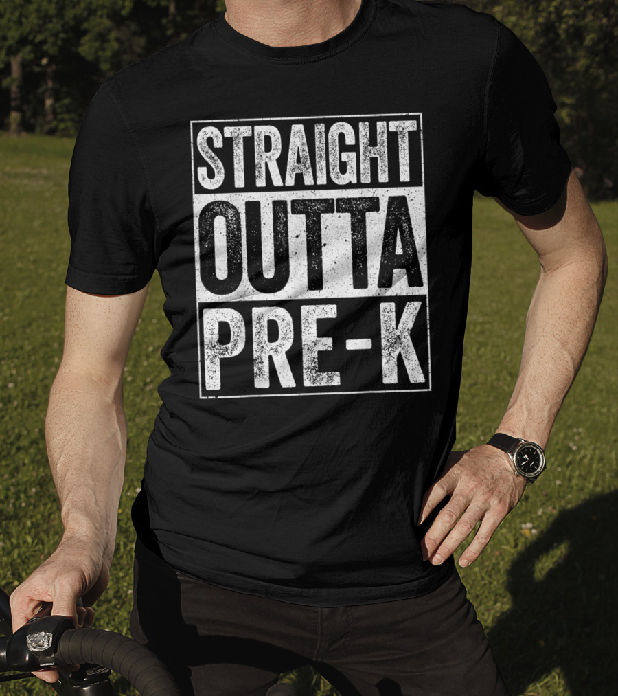 Straight Outta Pre-K Preschool Graduation T-Shirt