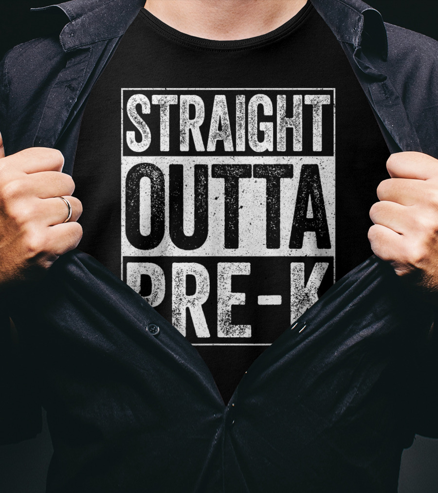 Straight Outta Pre-K Preschool Graduation T-Shirt