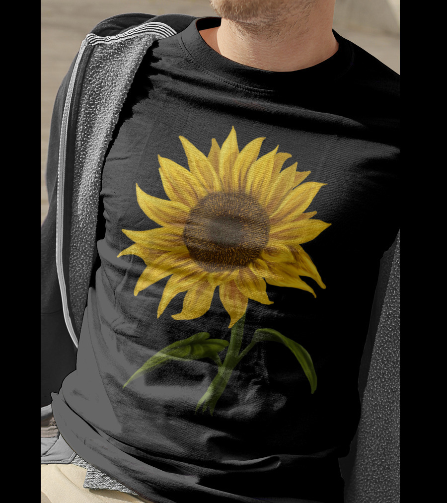 Sunflower Sunshine Watercolor Floral T-Shirt